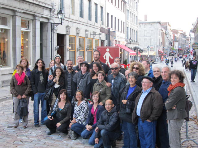 A group of NABO delegates and friends touring Montreal's Old Part (Photo Argaia)